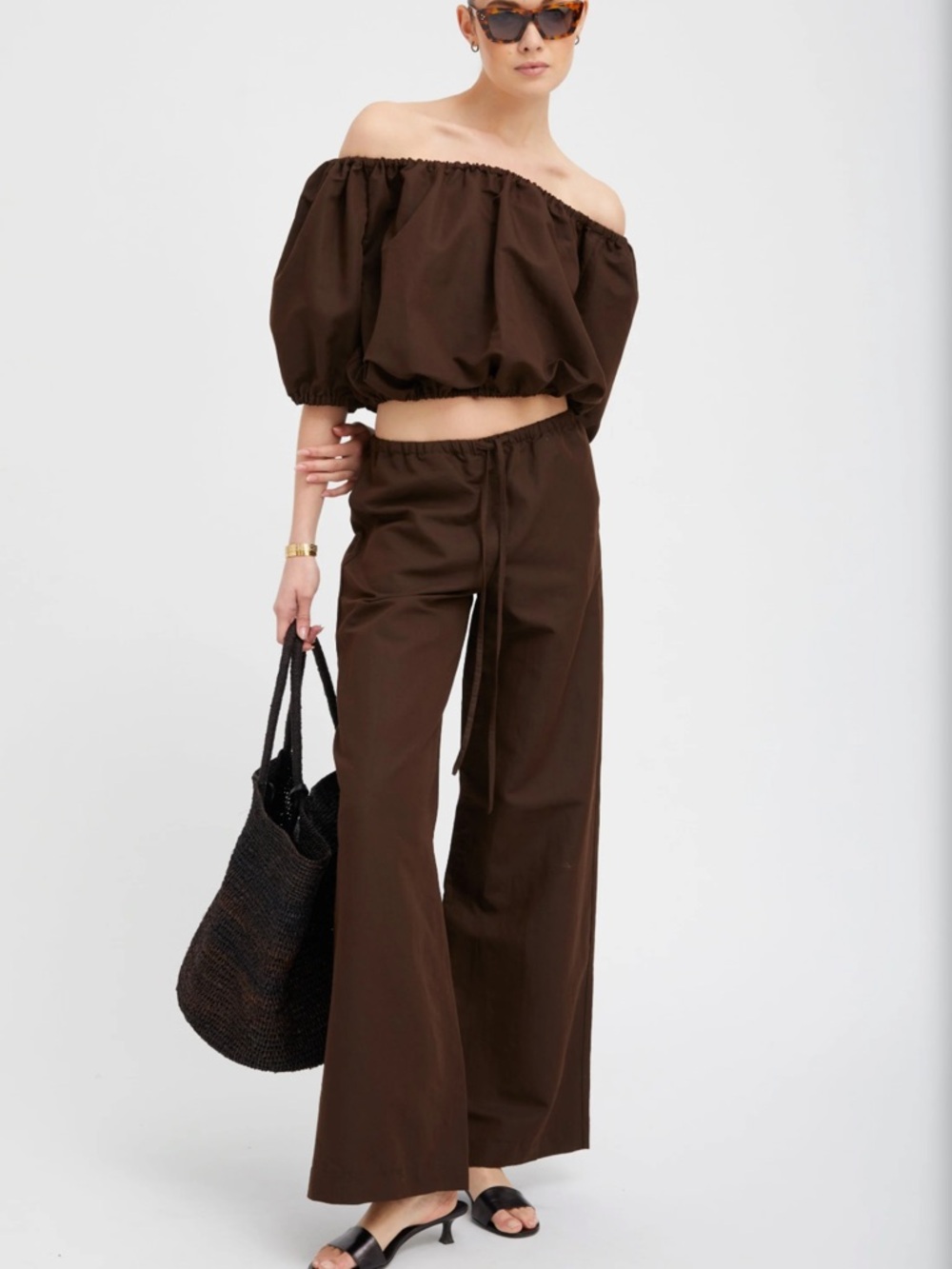 SPRWMN NWOT linen drawstring pants